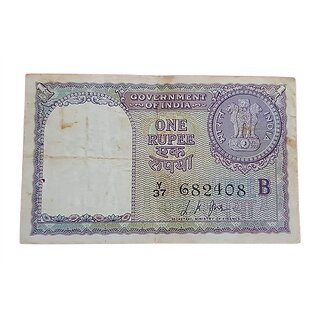 ONE RUPEES 1964 PAPER MONEY aunc condition  fine condition