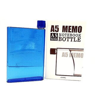 A5 Memo Note Book Ultra Slim 420 ML Plastic Water Bottles (Assorted Colours)
