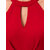ZELZIS Women Solid Fit  Flare Polyester Sleeveless Wrap Dress