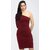 ZELZIS Women One Shoulder Bodycon Dress