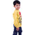 Kid Kupboard Cotton Baby Boys T-Shirt, Yellow, Full-Sleeves, 4-5 Years KIDS7364