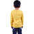 Kid Kupboard Cotton Baby Boys T-Shirt, Yellow, Full-Sleeves, 4-5 Years KIDS7364