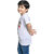 Kid Kupboard Cotton Boys T-Shirt, White, Half-Sleeves, 7-8 Years KIDS7371