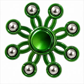 Large Blue Metal Spinner Toy New Design Fidget Spinner for Stress Relief and Fun (Pack of 1)