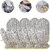 Dishwashing Gloves, Heat Insulation Waterproof Silver Wire Reusable Dish Cleaning Gloves for Living Room Housework House