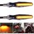 KTM Style LED Indicators Turning Signal lamps Blinkers Bulb Set of 2 (Bike Indicator Lights High Power Motorcycle) 100% Rubber Flexibility-(Yellow)