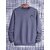 Fashlook Mens Grey Solid Round Neck Full Sleeve Sweatshirt