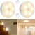(Pack of 2)Motion Sensor Light with USB Charging Wireless Rechargeable Adhesive LED Nightlight for Home, White