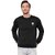Fashlook Mens Black Solid Round Neck Full Sleeve Sweatshirt