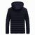 Fashlook Puffer Solid Full Sleeve Navy Blue Jacket for Mens