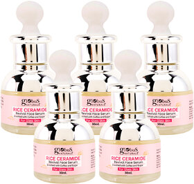 Globus Naturals Rice Ceramide Revival Face Serum Enriched with Coffee  Walnut For Glass Skin 30 ml pack of 2