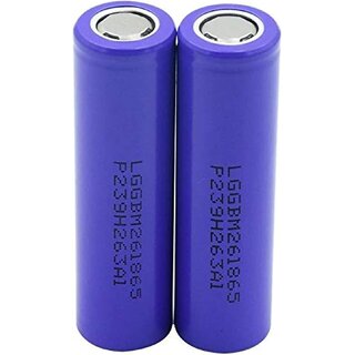 3.7V 2000 mAh Lithium Ion 18650 Rechargeable Battery (pack of 2)
