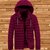 Fashlook Puffer Solid Full Sleeve Maroon Jacket for Mens