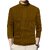 Fashlook Mens Brown Solid High Neck Full Sleeve Sweatshirt
