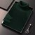 Fashlook Mens Green Solid High Neck Full Sleeve Sweatshirt