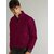Fashlook Bomber Solid Full Sleeve Maroon Jacket for Mens