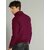 Fashlook Bomber Solid Full Sleeve Maroon Jacket for Mens