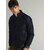 Fashlook Bomber Solid Full Sleeve Navy Blue Jacket for Mens