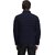 Fashlook Fluffy Solid Full Sleeve Navy Blue Jacket for Mens