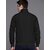 Fashlook Bomber Solid Full Sleeve Black Jacket for Mens
