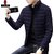 Fashlook Bomber Solid Full Sleeve Navy Blue Jacket for Mens