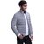 Fashlook Bomber Solid Full Sleeve Grey Jacket for Mens