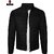 Fashlook Quilted Solid Full Sleeve Black Jacket for Mens