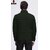 Fashlook Fluffy Solid Full Sleeve Dark Green Jacket for Mens