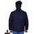 Fashlook Bomber Solid Full Sleeve Blue Jacket for Mens