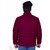 Fashlook Bomber Solid Full Sleeve Maroon Jacket for Mens