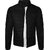 Fashlook Bomber Solid Full Sleeve Black Jacket for Mens