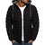 Fashlook Puffer Solid Full Sleeve Black Jacket for Mens