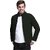 Fashlook Bomber Solid Full Sleeve Green Jacket for Mens