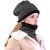 Fashlook Woolen Black Casual Winter Cap (Pack of 2)