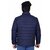 Fashlook Fluffy Solid Full Sleeve Navy Blue Jacket for Mens