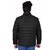 Fashlook Fluffy Solid Full Sleeve Black Jacket for Mens