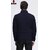 Fashlook Fluffy Solid Full Sleeve Navy Blue Jacket for Mens