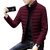Fashlook Fluffy Solid Full Sleeve Maroon Jacket for Mens