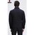Fashlook Fluffy Solid Full Sleeve Black Jacket for Mens