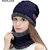 Fashlook Woolen Dark Blue Casual Winter Cap