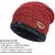 Fashlook Woolen Red Casual Winter Cap