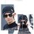 Fashlook Woolen Black Casual Winter Cap
