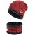 Fashlook Woolen Red Casual Winter Cap (Pack of 2)