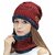 Fashlook Woolen Red Casual Winter Cap (Pack of 2)