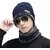 Fashlook Woolen Blue Casual Winter Cap (Pack of 2)