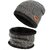 Fashlook Woolen Grey Casual Winter Cap (Pack of 2)