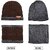 Fashlook Woolen Brown Casual Winter Cap