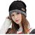 Fashlook Woolen Black Casual Winter Cap