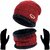 Fashlook Woolen Red Casual Winter Cap