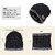 Fashlook Woolen Black Casual Winter Cap